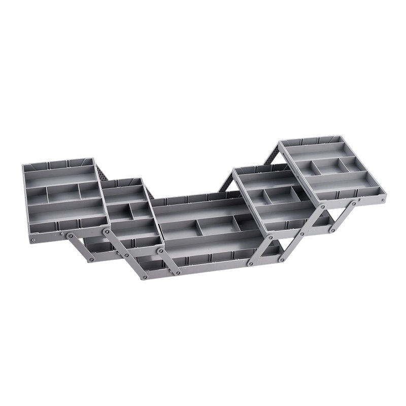 Gray foldable drawer organizer