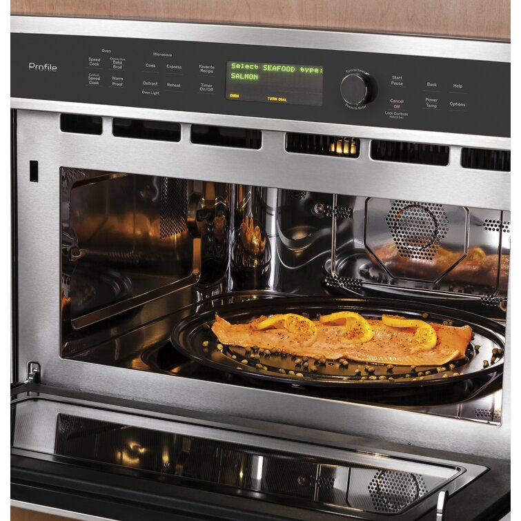 GE Profile™ 30 1.7 Cubic Feet Electric Convection Oven/Microwave  Combination & Reviews