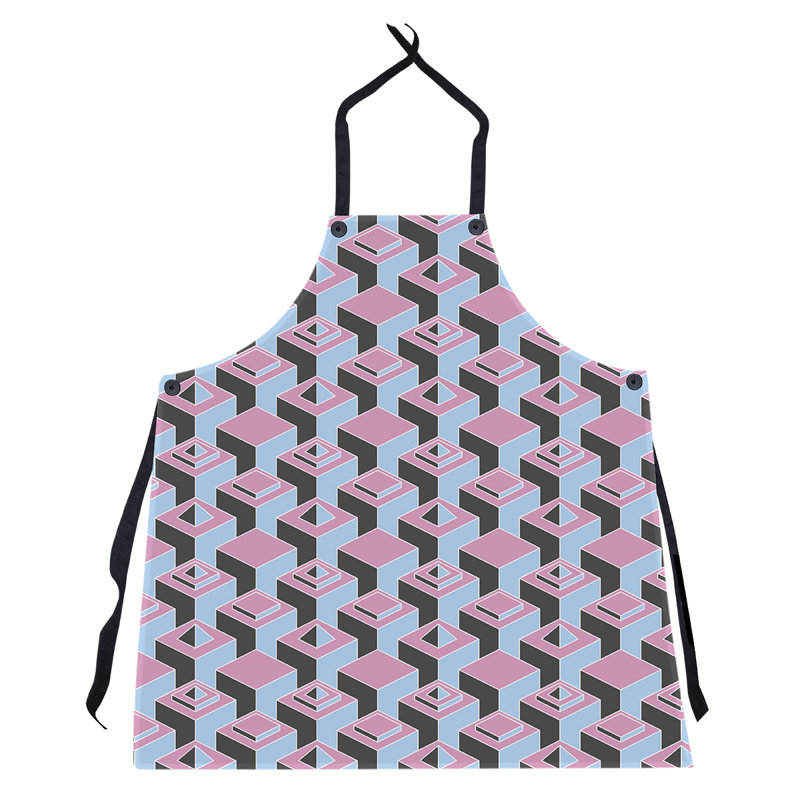 Tablier de gratte-ciels, Rose / bleu ciel
