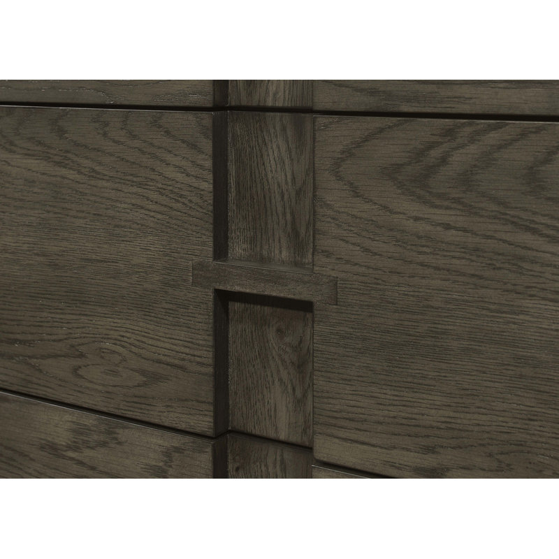 Arnetha 3-drawer Storage Dining Sideboard Buffet Dark Grey