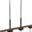 4 - Light Linear Pendant Light With Wood Texture