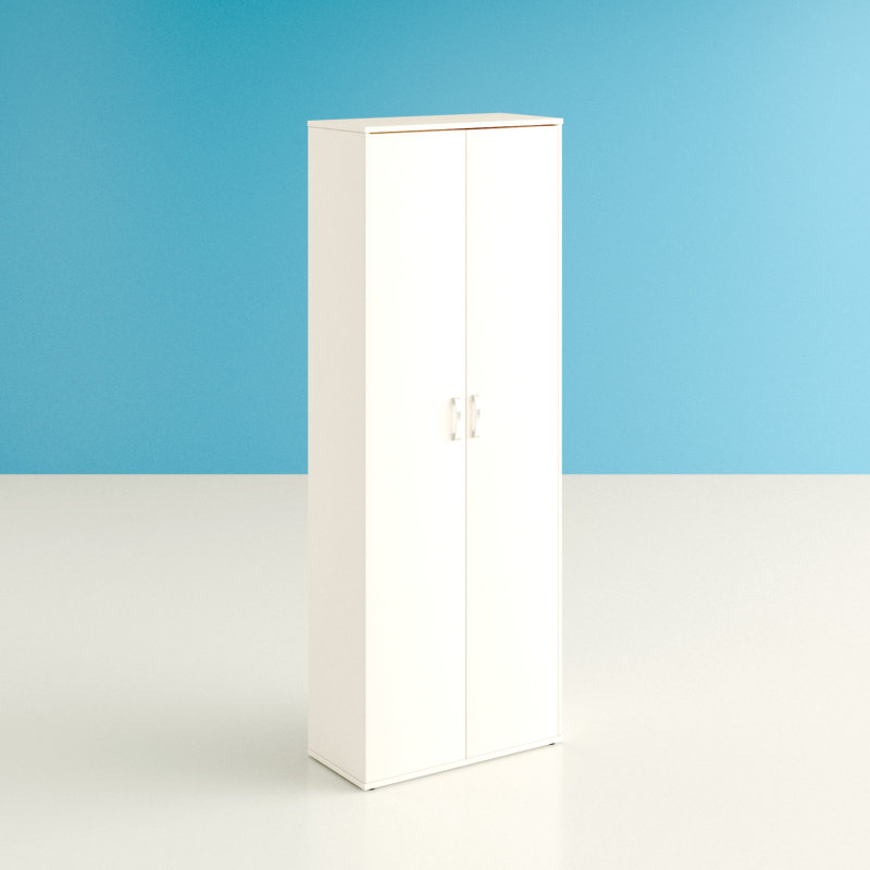 Arconati 2 -Door 5 -Shelf Storage Cabinet, White