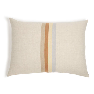 Burke Linen Lumbar Pillow Cover & Insert
