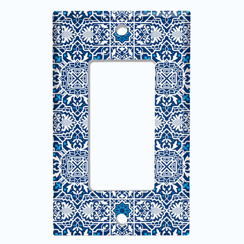 Patterned 1 - Gang Standard Wall Plate