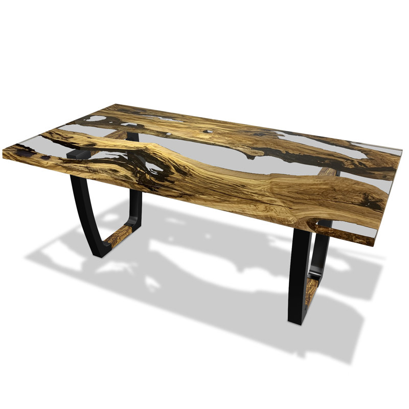 Table de salle à manger, L 48 po x L 120 po