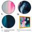 "Denzal" bleu et rose liquide goutte à goutte - Art abstrait sur toile-772304484-772304486