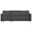 Canapé-lit modulaire avec rangement 87,44 po et 2 coussins décoratifs