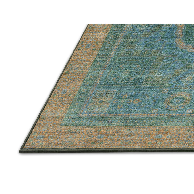 Abstract Indoor Rug, Rectangle 2' x 4'