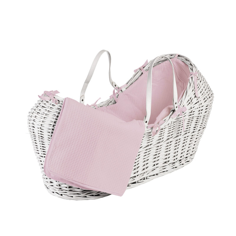 No Pattern Moses Basket Bedding Set