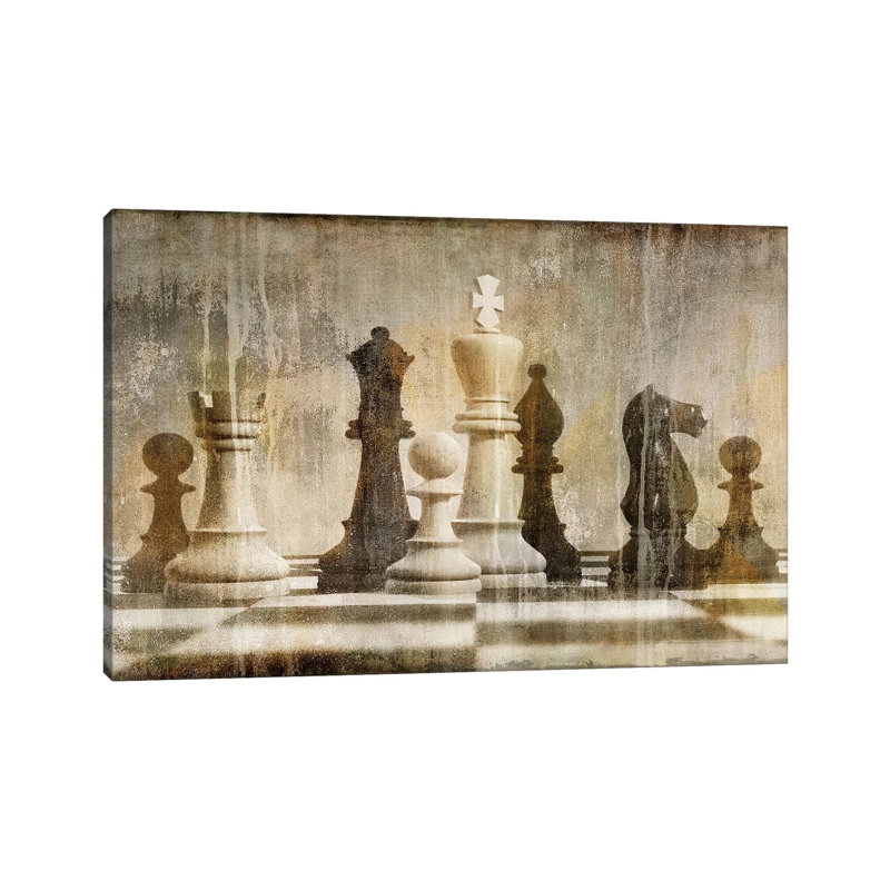 Chess by Russell Brennan - Print on Canvas, 20.32 cm H x 30.48 cm W, Wrapped Canvas