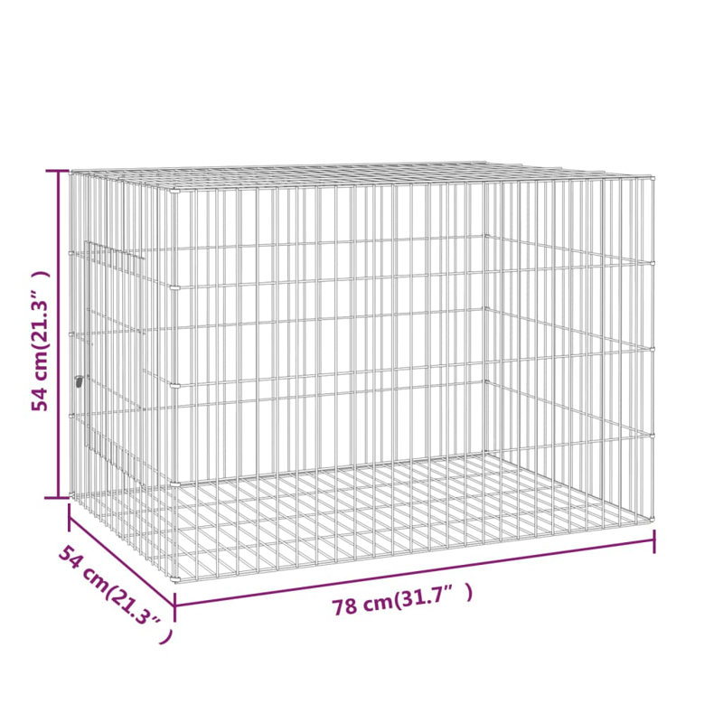 Donoghue Weather Resistant Rabbit Cage, 54cm H x 78cm W x 54cm D