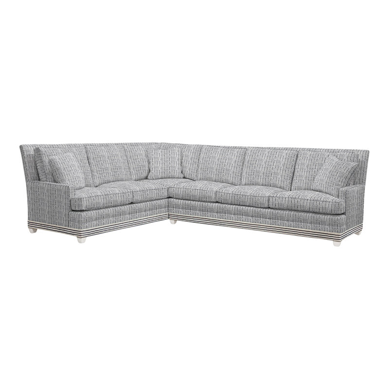 Riverside Chaise Sectional, Callaloo Cotton, No, Casa Blanca