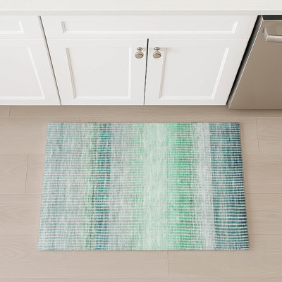 Machine Washable Indoor/Outdoor Jouett ACN2313 Stripes Rug