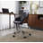 Ergonomic Office Chair With Adjustable Height, 360-Degree Swivel, Padded Faux Leather Seat And Backrest, Chrome Base, And Casters For Smooth Mobility.-639844469-639844457