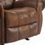 Fauteuil inclinable manuel en daim de 40,75 po de largeur-435719557