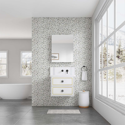 Armoire de rangement murale pour salle de bain, armoire à pharmacie, armoire de salle de bain moderne avec miroir