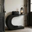 Élégante table de couloir, console, table d'appoint en forme de C