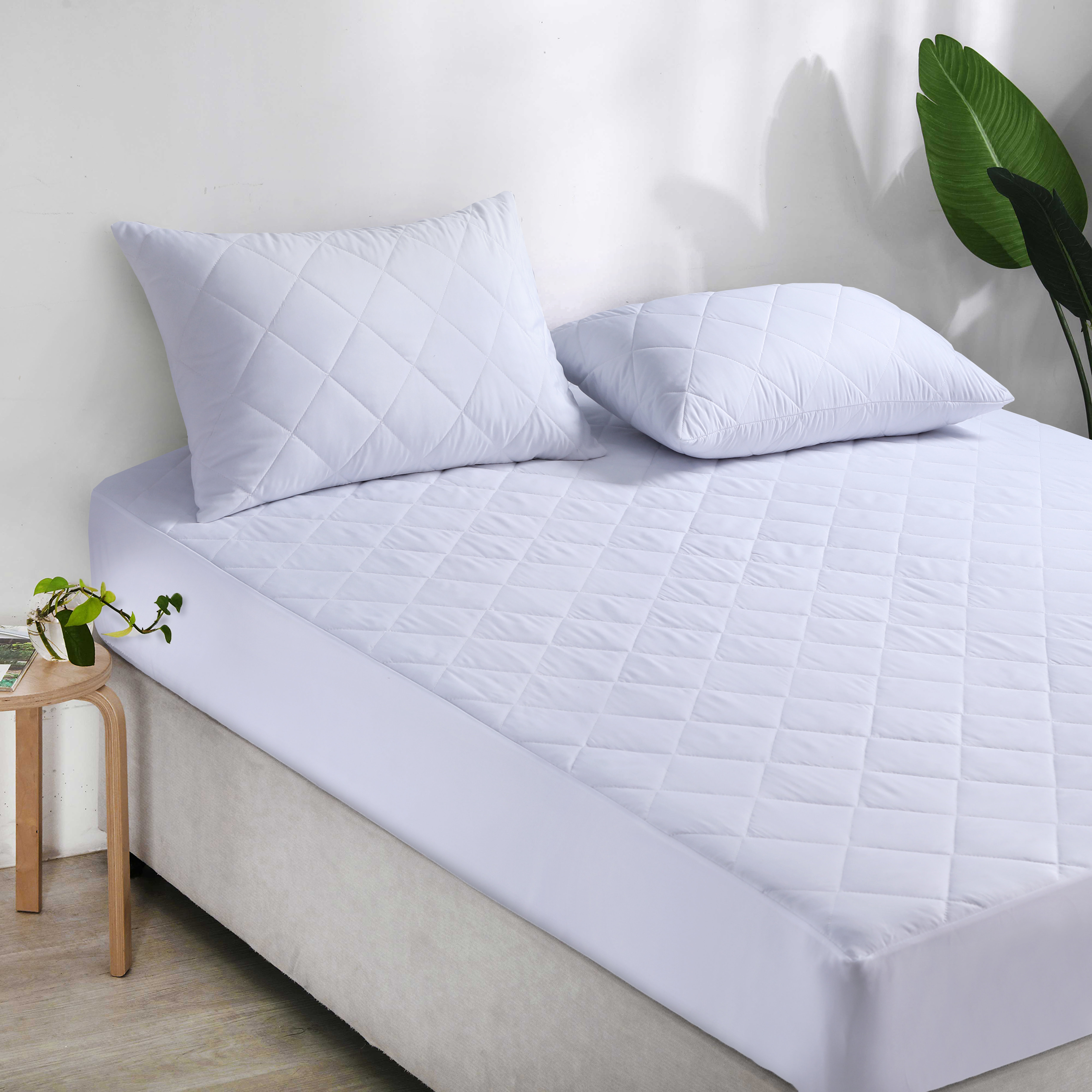 Beauty Sleep Ultra Soft Quilted Mattress Pad Protector Hypoallergenic - Assorted Sizes