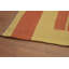 Tapis oriental rayé en laine Kilim 6 x 9