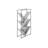 Bookcase, Bookshelf,Etagere, 3 Tier, 60"H, Office, Bedroom, Laminate, Black Metal, Contemporary, Modern-1525021543