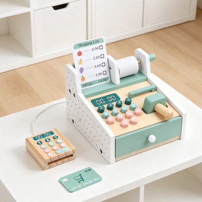 Caisse enregistreuse «Pretend To Check Out», jouet caisse verte