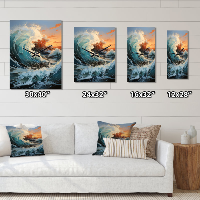 Anberlyn - Nautical & Beach Wall Clock, 28" H x 12" W x 1" D