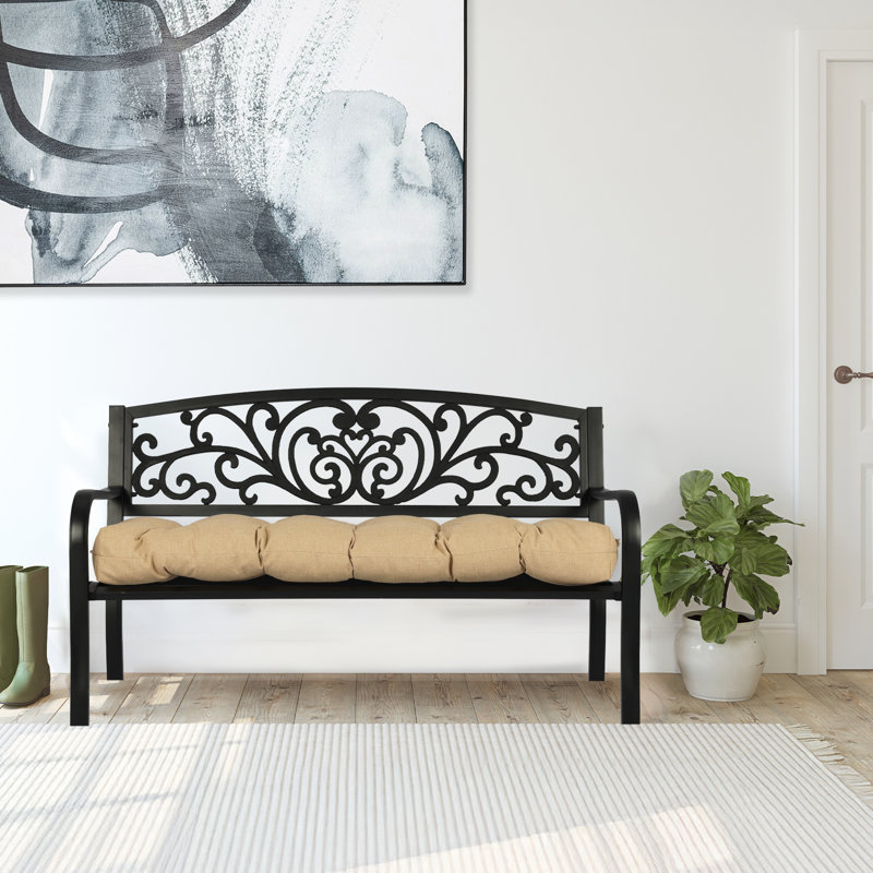 Coussin de banc d'extérieur H 5 po, Brun, L 46 po x P 20 po