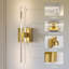 Rechargeable Dimmable LED Crystal Wall Sconce with Remote Control Included-1173602669