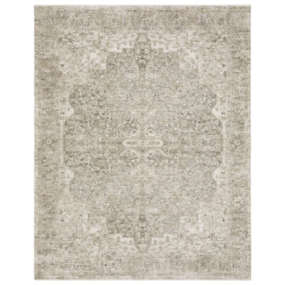 Kuebler Distressed Traditional Beige/ Grey Area Rug