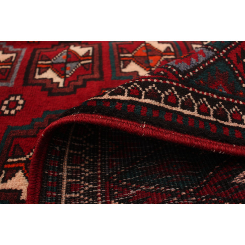 Tapis de bois one-of-kind-noué la 2010 anatolian brun 4 pi 11 po x 9 pi en laine de chemin de table 11 po Amoux