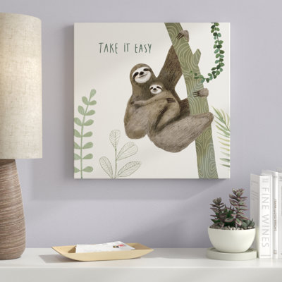 «Sloth Sayings IV», peinture sur toile