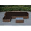 Ensemble de conversation en osier pour 4 personnes avec coussins Billyjo-29178756-29178758
