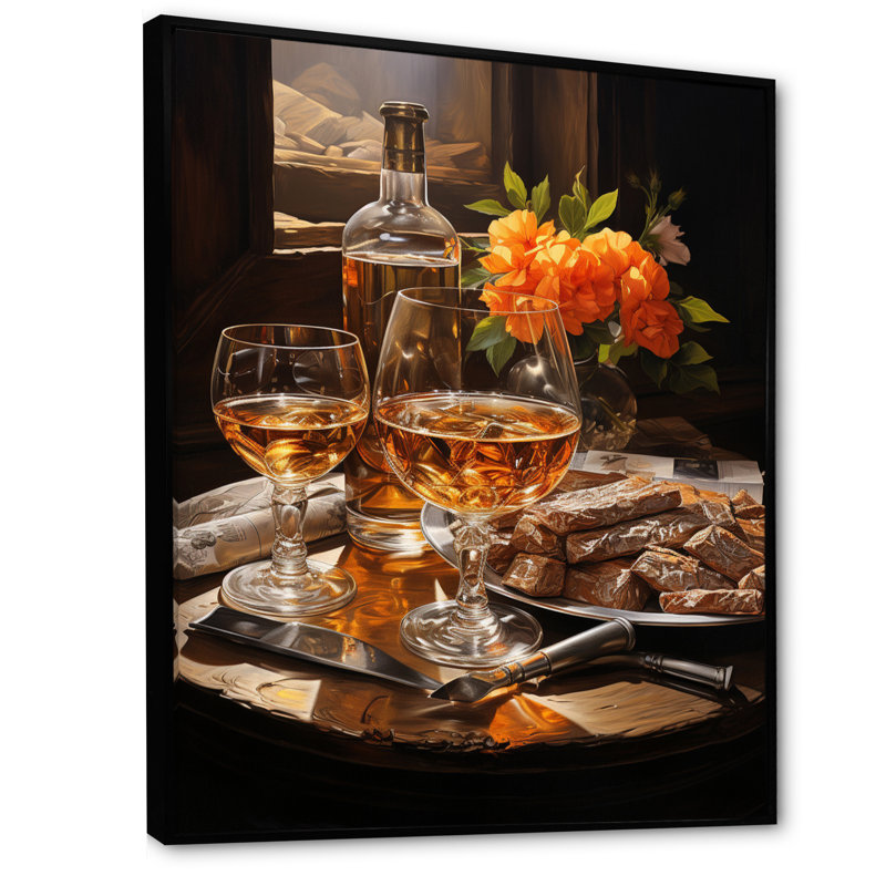 Cyarah Cuban Cigars Brown III sur toile, H 40 po x l 30 po x P 1,5 po, Cadre flottant noir