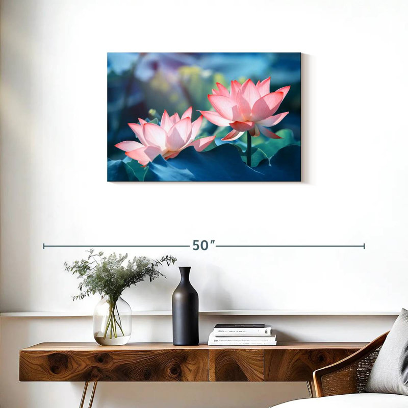 Fleurs de lotus Harnek, H 20 po x l 30 po