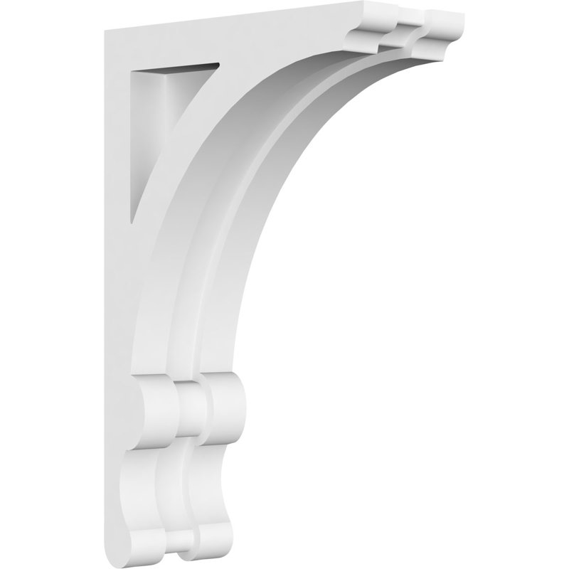 Corbeau en PVC de qualité architecturale de l 1 7/8 po x P 4 1/2 po x H 7 po, H 7 po x P 4,5 po x l 1,875 po