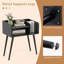 50cm W Metal Bedside Table-114235226