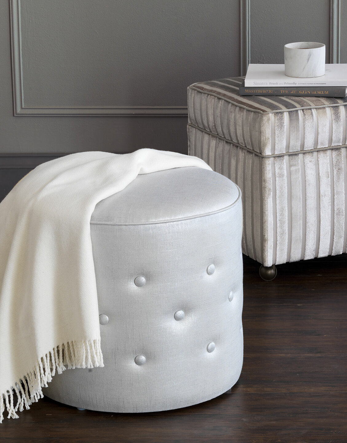 Eastern Accents Vionnet Tufted Ottoman | Wayfair