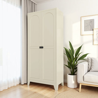 Armoire avec serrure, 2 portes et tablettes réglables