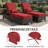 26.5'' W x 80'' D x 6'' H Outdoor Chaise Lounge Seat / Back Cushion with Pillow and Pocket-1762697130-1774670053