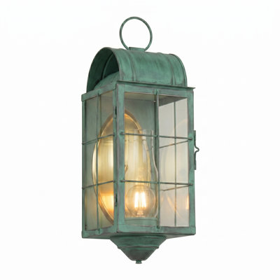 Brass Traditions - Durham - 1 Light - 20 inch - Verde Green - Solid Brass - Wall Light