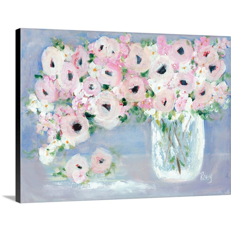 Reproduction d’art sur toile, "Beauty overflows I" par Robby Ebert, Toile tendue, H 36 po x l 48 po x P 1,25 po