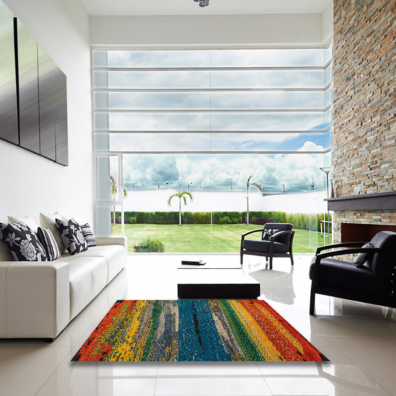 Monyca Abstract Indoor Rug, Square 3'