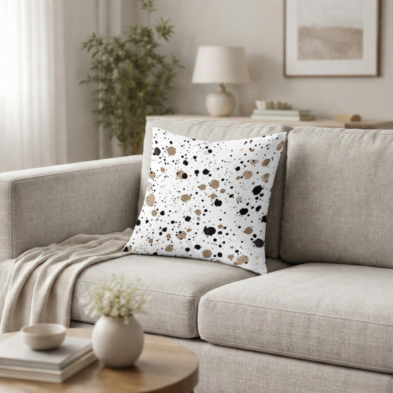 Coussin décoratif abstrait Abstract, H 16 po x l 16 po