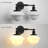 2-Lights Milk White Glass Wall Sconce Lights-111229444