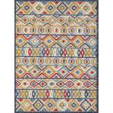 Sand & Stable Zaire Performance Red/Blue/Yellow Rug & Reviews | Wayfair