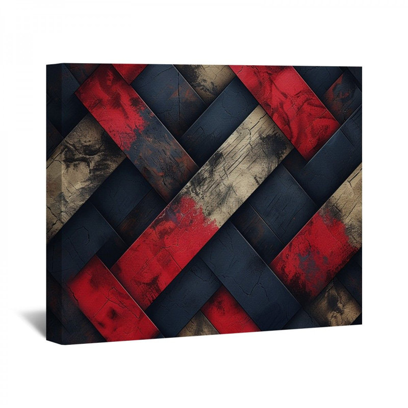 "Texture tissée" sur, H 11 po x l 14 po x P 3 po