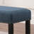 Biony Fabric Dining Bench With Nailhead Trim, Blue-2017484089