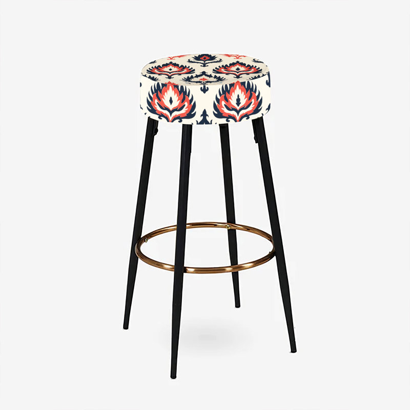 Ensemble de 2 tabourets de bar Red Ikat Nomadic Tribe