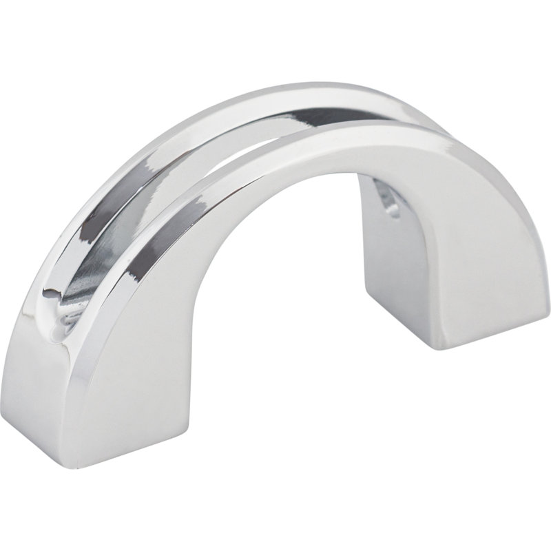 Tango U 1 1/4" Center to Center Finger pull, Polished Chrome