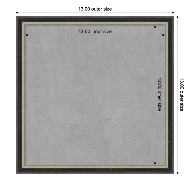 Tableau magnétique magnétique en métal, H 13 po x l 13 po